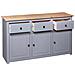 Lusso Casadino -  Credenza Grigia 135x40x80 Cm In Legno Massello Di Pino Panama - Foto miniatura 7