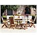 Set Da Pranzo Da Giardino 8 Posti Maui Premium Legno D \'acacia Beige Chiaro - Foto miniatura 1