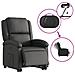 Poltrona Alzapersona Reclinabile Elettrica Nera in Vera Pelle - Foto miniatura 6