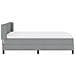 Letto con rete a molle e materasso grigio chiaro 160x200 cm in tessuto - Foto miniatura 9