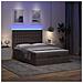 Struttura Letto Pouf con Materasso 140x190 cm in Tessuto - Foto miniatura 3