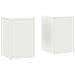Supporti per Piante da Esterno Pillar 2 pcs Bianco 24x24x35 cm Acciaio - Foto miniatura 1