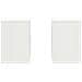 Supporti per Piante da Esterno Pillar 2 pcs Bianco 24x24x35 cm Acciaio - Foto miniatura 6