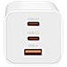 Caricatore Gan 65w 2xusb-c 1xusb Compatto, Bianco - Foto miniatura 5