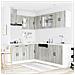 Set Mobili da Cucina 11 pz Kalmar Grigio Sonoma in Truciolato - Foto miniatura 3
