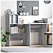 Scrivania Grigio sonoma 131.5 x 50 x 106.5 cm Legno multistrato - Foto miniatura 2