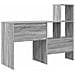 Scrivania Grigio sonoma 131.5 x 50 x 106.5 cm Legno multistrato - Foto miniatura 6