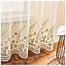 Tenda Velo Ricamata Grigia Con Motivi Floreali - Pannello Voile Con Passante Per Bastone Per Soggiorno, Camera Da Letto M - Foto miniatura 2