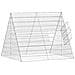 Gabbia per Conigli Argento 215 x 100 x 85 cm Acciaio zincato - Foto miniatura 5