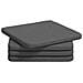 Cuscini per Seduta 4 pcs Grigio scuro 40 x 40 x 3 cm Tessuto - Foto miniatura 1