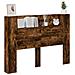 Testiera Rovere fumé 140 x 16,5 x 103,5 cm Legno multistrato - Foto miniatura 3