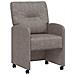 Sedie da Pranzo con Ruote 2 pcs Grigio 57 x 67 x 95 cm - Foto miniatura 1