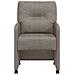 Sedie da Pranzo con Ruote 2 pcs Grigio 57 x 67 x 95 cm - Foto miniatura 4