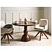 Tavolo Da Pranzo Silvon Marrone Scuro 120 Cm 120 Cm Legno Di Mango - Foto miniatura 1
