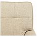 Chaise Lounge con cuscino Crema 91 x 157 x 91 cm Tessuto - Foto miniatura 9