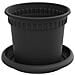 Vasi per Piante 24 pcs Nero Ø 12,5 x 10 cm Plastica - Foto miniatura 5