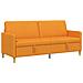 Divano con Storage Giallo Scuro 192 x 78 x 87 cm Poliestere - Foto miniatura 1