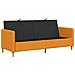 Divano con Storage Giallo Scuro 192 x 78 x 87 cm Poliestere - Foto miniatura 4