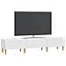 Mobile TV Bianco Lucido 147 x 34,5 x 30 cm Legno ingegnerizzato - Foto miniatura 2