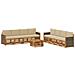 Set divani con cuscino 9 pcs Legno di Acacia Massello - Foto miniatura 1