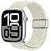 Cinturino Orologio per Apple Watch Series 11 10 42mm - Nylon, Bianco Stellare - Foto miniatura 2