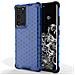 Custodia A Nido D'ape Con Cornice In Gel Per Samsung Galaxy S22 Ultra Blu - Foto miniatura 1