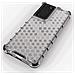 Custodia A Nido D'ape Con Cornice In Gel Per Samsung Galaxy S22 Ultra Blu - Foto miniatura 4