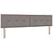 Letto box spring con materasso Tortora 200 x 200 cm Tessuto - Foto miniatura 2