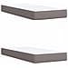 Letto box spring con materasso Tortora 200 x 200 cm Tessuto - Foto miniatura 5
