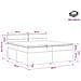 Letto box spring con materasso Tortora 200 x 200 cm Tessuto - Foto miniatura 9