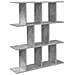 Scaffale da parete Grigio Cemento 80 x 20 x 96 cm - Foto miniatura 1