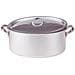 Casseruola Ovale 2 Maniglie con Coperchio Diametro 30 cm - Linea Alluminio 3 mm - Foto miniatura 3
