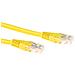 Cavo Rete ACT - Categoria 6 - for Dispositivo di rete - 3 m - 1 x RJ-45 Maschio Rete - 1 x RJ-45 Maschio Rete - Cavo patch - Giallo - Foto miniatura 1