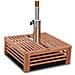 Rivestimento Supporto Base Ombrellone Parasole In Legno - Foto miniatura 2