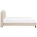 Letto In Tessuto Beige 160 X 200 Cm Bordeaux - Foto miniatura 9