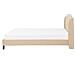Letto In Tessuto Beige 160 X 200 Cm Bordeaux - Foto miniatura 14