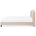 Letto In Tessuto Beige 160 X 200 Cm Bordeaux - Foto miniatura 12