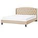 Letto In Tessuto Beige 160 X 200 Cm Bordeaux - Foto miniatura 18