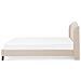 Letto In Tessuto Beige 160 X 200 Cm Bordeaux - Foto miniatura 7