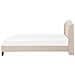 Letto In Tessuto Beige 160 X 200 Cm Bordeaux - Foto miniatura 4
