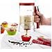 Dosatore Per Impasto, Rosso / trasp. Cm 15x11x19 / cl 9 - Foto miniatura 6