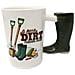 Tazza Mug Colazione Manico A Forma Di Stivale Da Giardino - Foto miniatura 1