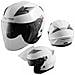 Casco Jet Moto Scooter Omologato Ece 22-05 Visiera Parasole Antigraffio Bianco Xs - Foto miniatura 1