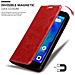 Custodia Compatibile Con Xiaomi Redmi Go In Rosso Mela - Coperchio Protettiva Con Chiusura Magnetica, Funzione Stand E Tasca Per Le Carte - Foto miniatura 4