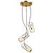Pendente A Sospensione Moderno Dorato A 3 Luci Con Oro, Paralume Bianco, G9 - Foto miniatura 2