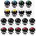 18pcs 12mm Momentaneo Interruttore Di Pulsante Impermeabile Interruttore Horn 3a 125v Lockless Mini Rotonda On Off Self-pulsante Di Ripristino Interruttore Per Arduino Raspberry Pi Lampada Da Tavolo Campanello (6 Colori)  - Foto miniatura 1