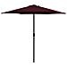 Ombrellone da Esterni con Palo in Alluminio 270x246 cm Bordò - Foto miniatura 1