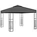 Gazebo da Giardino con Luci LED a Stringa 3x3 m Antracite - Foto miniatura 3