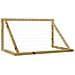 Porta da Calcio con Rete 160x80x100 cm Legno di Pino Impregnato - Foto miniatura 3