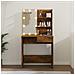 Toeletta Con Led Rovere Marrone 74,5x40x141 Cm - Foto miniatura 2